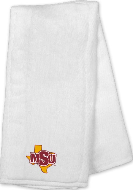 Midwestern State Baby Burp Cloth MSU Logo - ONLINE ONLY