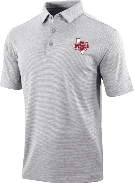 Midwestern State Columbia Omni Wick Set Golf Polo MSU Logo - ONLINE ONLY