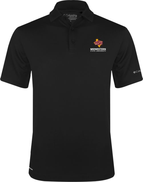 Midwestern State Columbia Omni Wick Drive Polo MSU Institutional Stacked - ONLINE ONLY