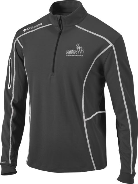 Hudson CC Columbia Omni Wick Shotgun 1/4 Zip Hudson County Community College Primary Mark - ONLINE ONLY