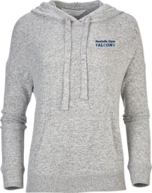 Nashville State Boxercraft Womens Oxford Heather Cuddle Soft Hoodie Nashville State CC Falcons - ONLINE ONLY