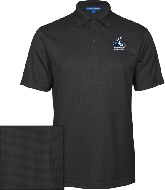 Nashville State Performance Fine Jacquard Polo Nashville State Falcons Mascot - ONLINE ONLY