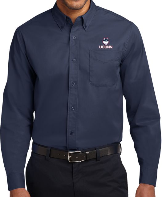 UConn Twill Button Down Long Sleeve University of Connecticut