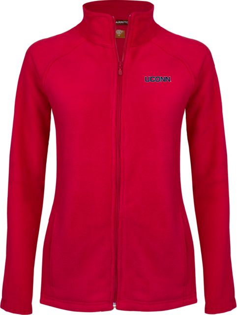 UConn Womens Fleece Full Zip Jacket UConn Primary Wordmark