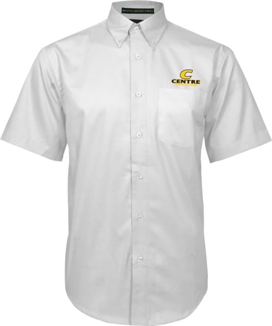Centre Twill Button Down Short Sleeve C Centre College - ONLINE ONLY