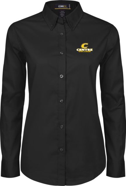 Centre Womens Twill Button Down Long Sleeve  C Centre College - ONLINE ONLY