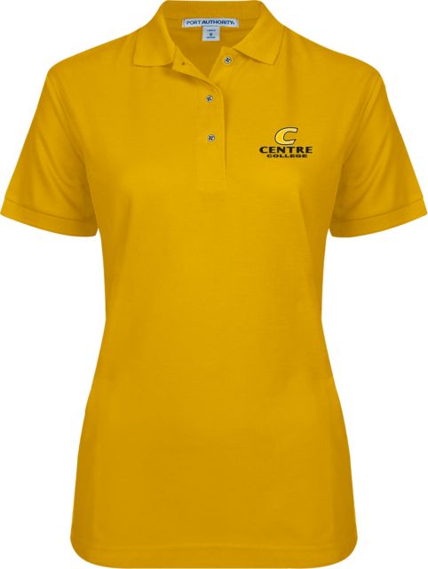 Centre Womens Silk Touch Pique Polo C Centre College - ONLINE ONLY