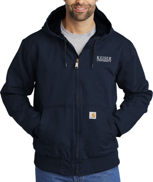Keiser Carhartt Washed Duck Active Jacket Keiser University Stacked - ONLINE ONLY