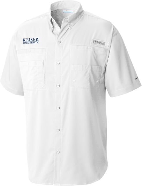 Keiser Columbia Tamiami Performance Short Sleeve Shirt Keiser University Stacked - ONLINE ONLY