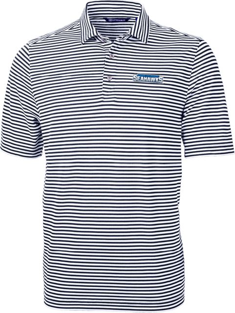 Keiser C&B Virtue Eco Pique Stripe Polo K U Seahawks - ONLINE ONLY