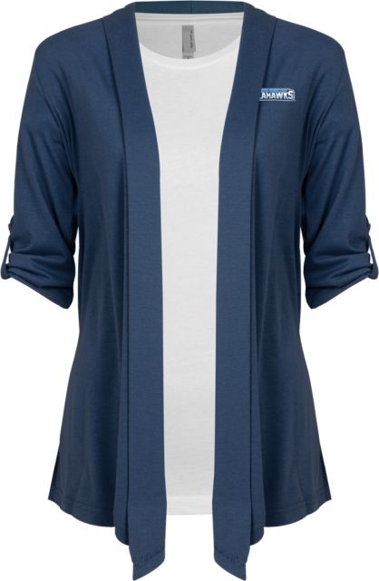 Keiser Womens Drape Front Cardigan Sweater  K U Seahawks - ONLINE ONLY