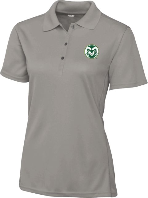 Colorado State Womens Clique Ice Pique Polo Colorado State Primary Athletics Mark