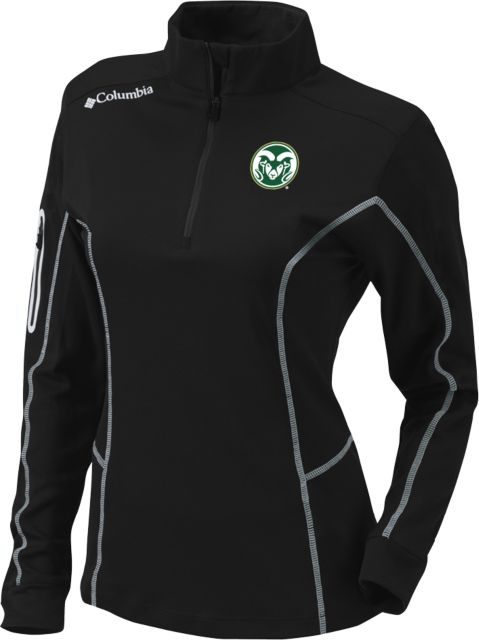 Colorado State Columbia Womens Omni Wick Shotgun 1/4 Zip Colorado State Primary Athletics Mark