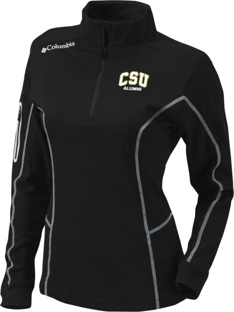 Colorado State Columbia Womens Omni Wick Shotgun 1/4 Zip Arched CSU Alumni