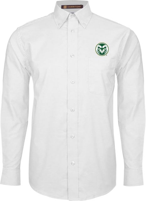 Colorado State Oxford Long Sleeve Shirt White Colorado State Primary Athletics Mark