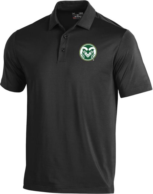 Colorado State Under Armour T2 Performance Polo Colorado State Primary Athletics Mark