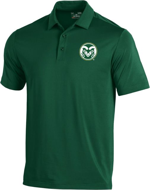 Colorado State Under Armour T2 Performance Polo Colorado State Primary Athletics Mark