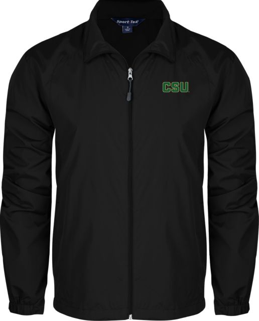 Colorado State Full Zip Wind Jacket Black Official CSU Wordmark