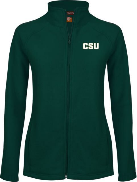 Colorado State Womens Fleece Full Zip Jacket Official CSU Wordmark