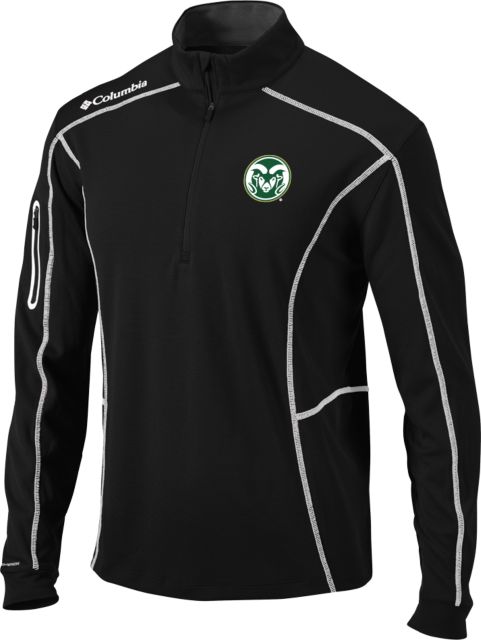 Colorado State Columbia Omni Wick Shotgun 1/4 Zip Colorado State Primary Athletics Mark