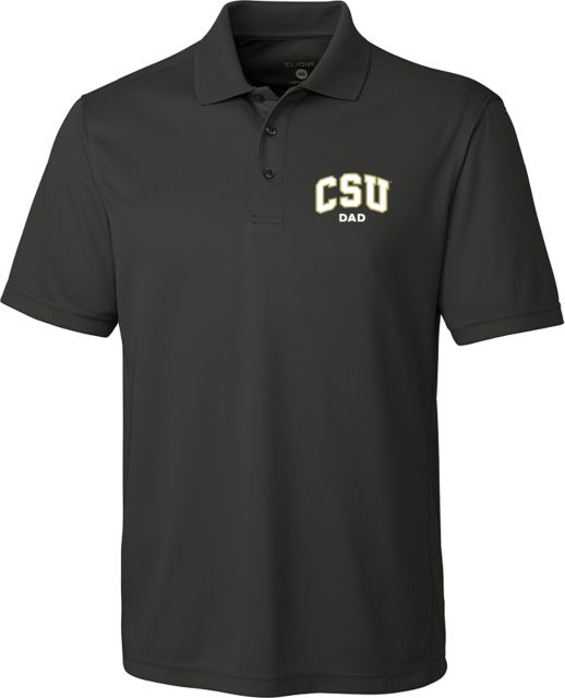 Colorado State Clique Ice Dark Pique Polo Arched CSU Dad