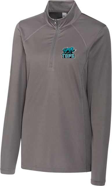 Cuyahoga CC C&B Womens Titan Clique Ice Pique Half Zip Tri-C Tops Mascot Mark - ONLINE ONLY