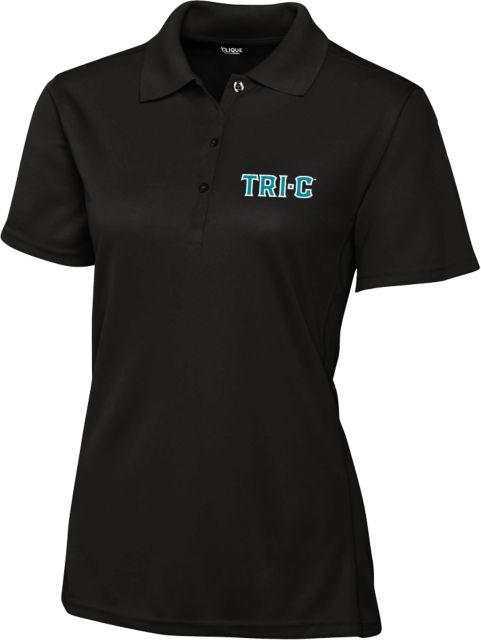 Cuyahoga CC C&B Womens Clique Ice Pique Polo Tri-C Wordmark - ONLINE ONLY
