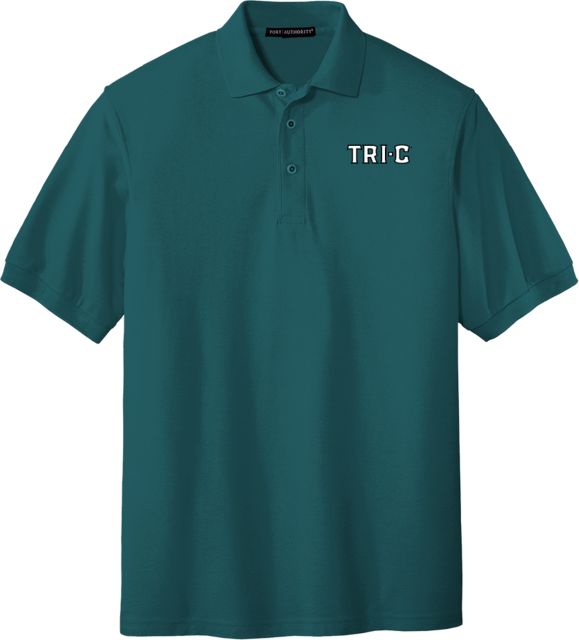 Cuyahoga CC Teal Silk Touch Polo Tri-C Wordmark - ONLINE ONLY
