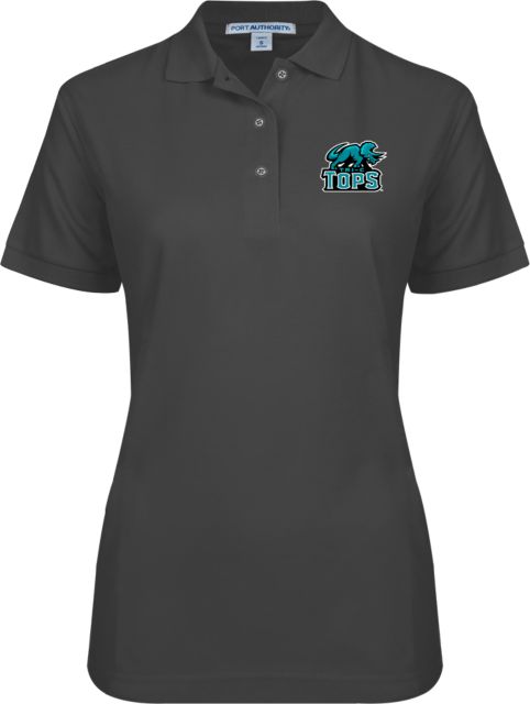 Cuyahoga CC Womens Silk Touch Pique Polo Tri-C Tops Mascot Mark - ONLINE ONLY