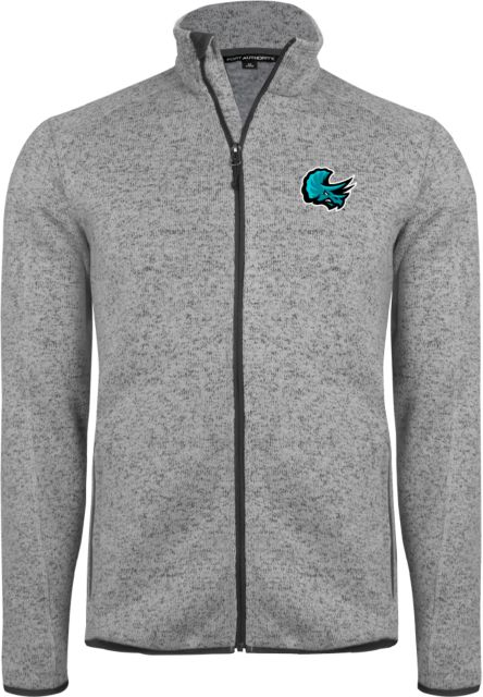 Cuyahoga CC Heather Sweater Fleece Jacket Triceratops Head - ONLINE ONLY