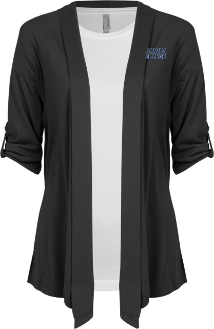 Catawba Drape Front Cardigan Sweater Catawba College Stacked - ONLINE ONLY