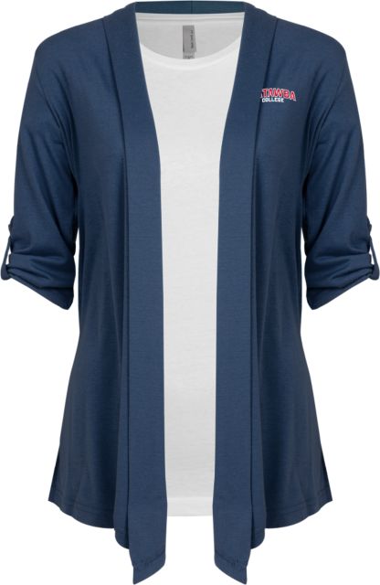 Catawba Drape Front Cardigan Sweater Catawba College Primary Mark - ONLINE ONLY