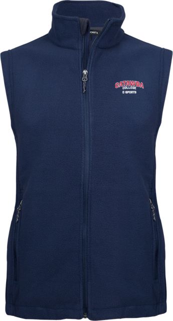 Catawba Fleece Full Zip Vest Catawba College Primary E Sports - ONLINE ONLY