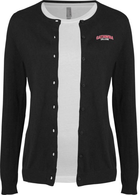 Catawba Cardigan Sweater Black Catawba College Primary Mark - ONLINE ONLY