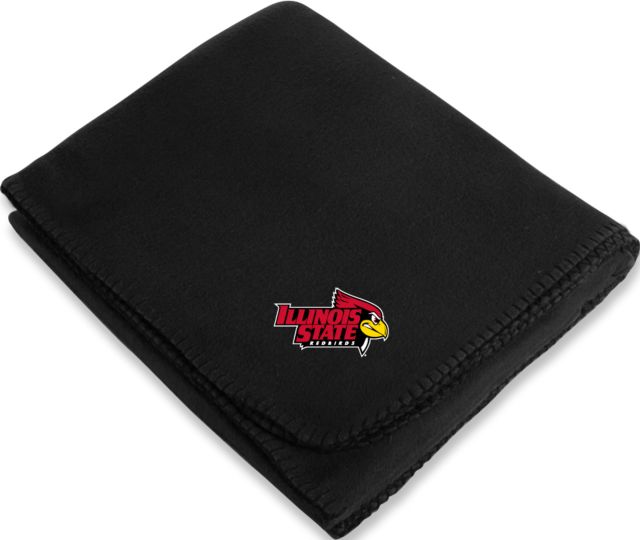Illinois State Arctic Fleece Blanket Illinois State Official Athletics Logo - ONLINE ONLY