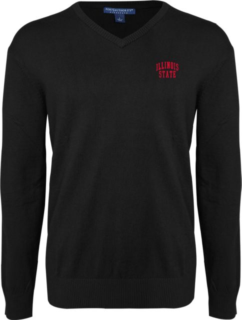 Illinois State VNeck Sweater Black Illinois State Official Athletics Logo - ONLINE ONLY