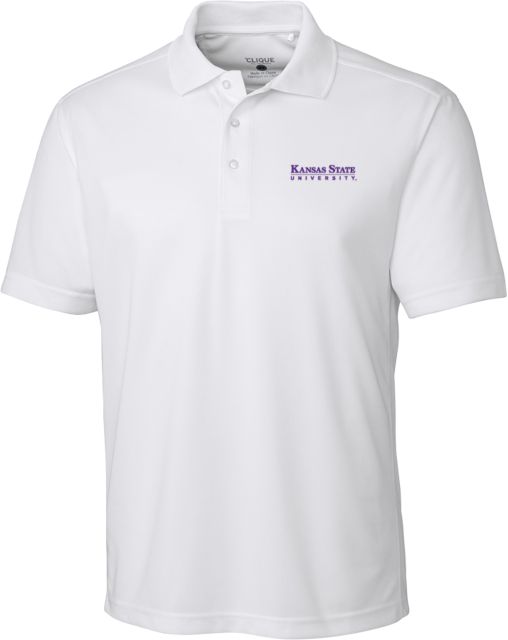 Kansas State Clique Ice Pique Polo Primary Insitutional Wordmark - ONLINE ONLY