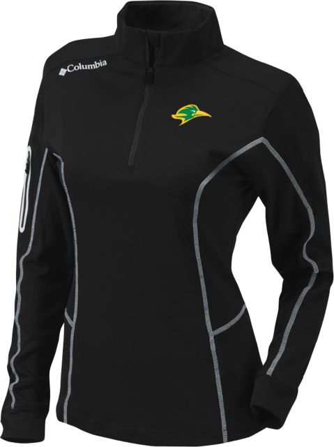 Crafton Hills Columbia Womens Omni Wick Shotgun 1/4 Zip Crafton Hills College Roadrunner Head - ONLINE ONLY