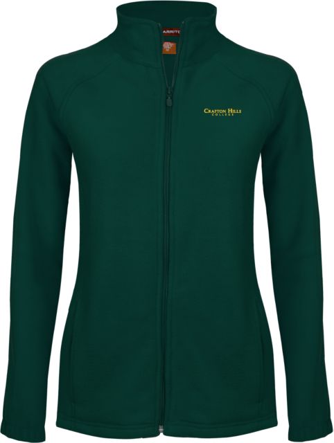 Crafton Hills Womens Fleece Full Zip Jacket Crafton Hills College Wordmark - ONLINE ONLY