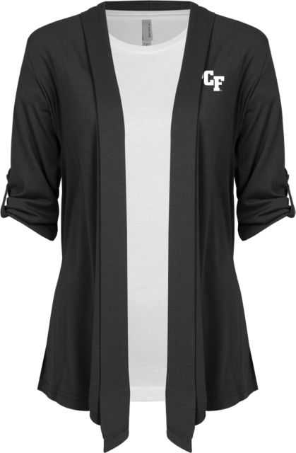 State College of Florida Ladies Drape Front Cardigan SCF - ONLINE ONLY