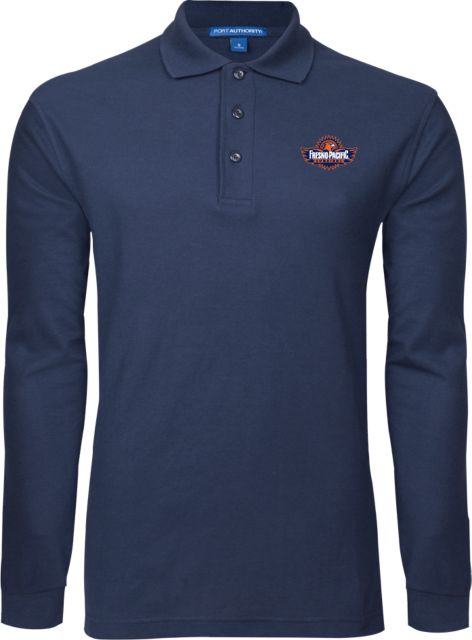 Fresno Pacific Long Sleeve Polo Official Logo - ONLINE ONLY