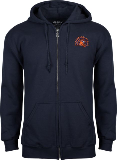 Fresno Pacific Fleece Full Zip Hoodie Sunbird Head - ONLINE ONLY