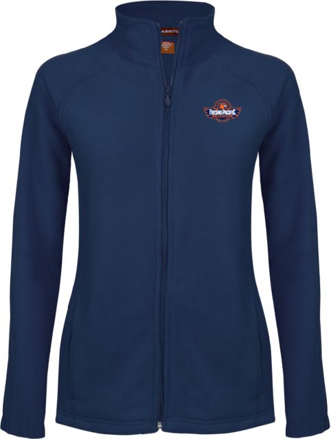Fresno Pacific Ladies Fleece Full Zip Jacket Official Logo - ONLINE ONLY