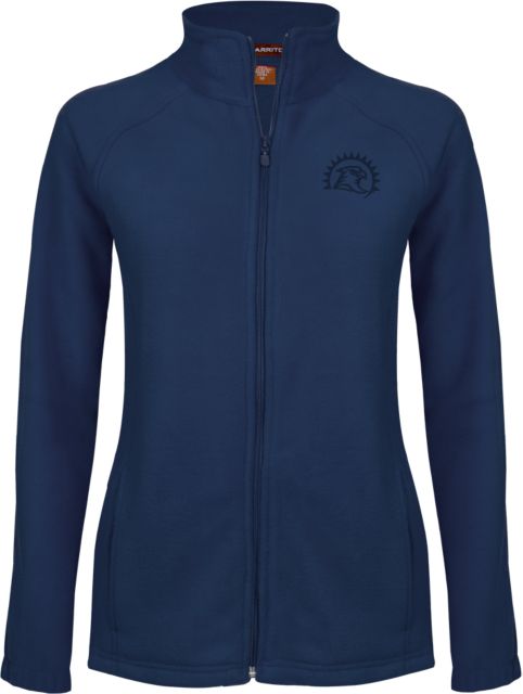 Fresno Pacific Ladies Fleece Full Zip Jacket Sunbird Head - ONLINE ONLY
