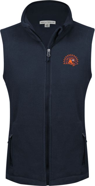 Fresno Pacific Ladies Fleece Full Zip Vest Sunbird Head - ONLINE ONLY