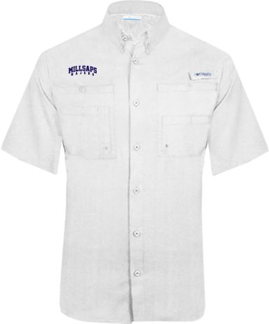 Millsaps Columbia Tamiami Performance Short Sleeve Shirt Arched Millsaps Majors - ONLINE ONLY