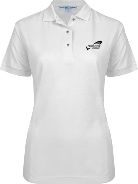 MiraCosta Womens Silk Touch Pique Polo Primary Mark - ONLINE ONLY