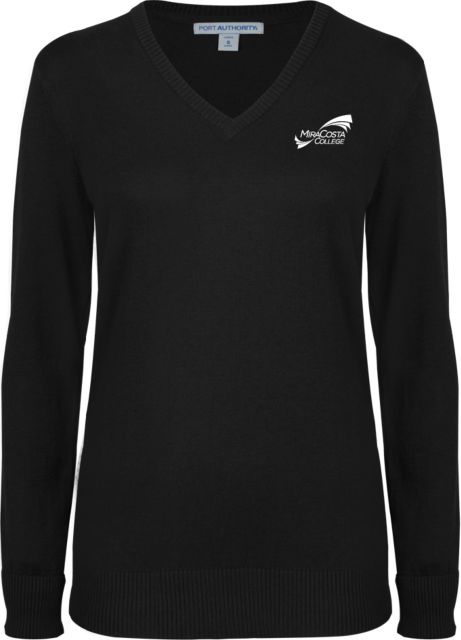 MiraCosta Womens VNeck Sweater Primary Mark - ONLINE ONLY