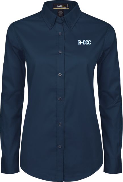 Roanoke Chowan Womens Twill Long Sleeve Button Down  R-CCC - ONLINE ONLY