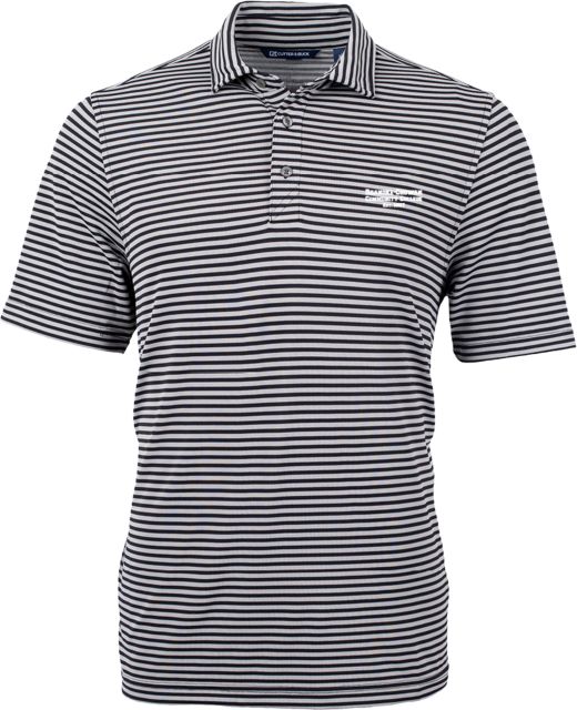 Roanoke Chowan CandB Virtue Eco Pique Stripe Polo Roanoke-Chowan Community College Est 1967 - ONLINE ONLY